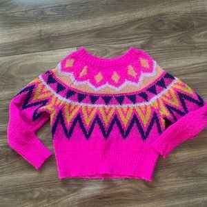 A new day Cozy sweater pink size S- Never been used